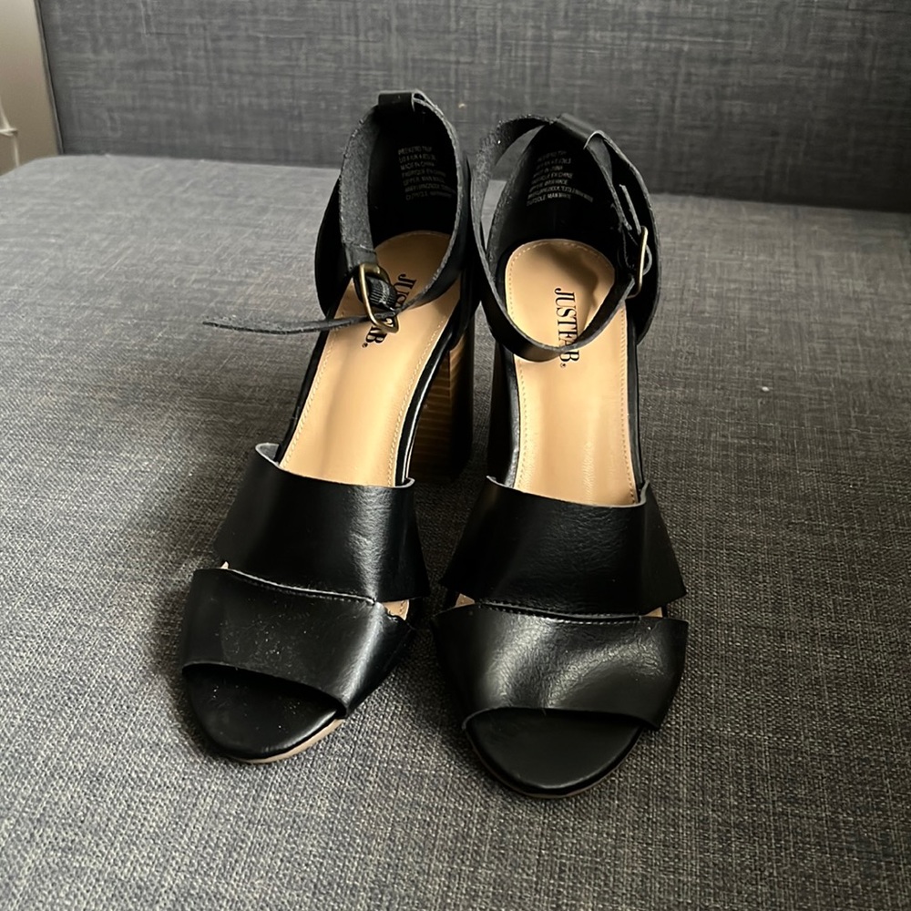 Black Heeled Sandals